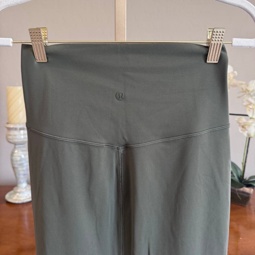 Lululemon Nulu Slim-Fit High-Rise Midi Skirt Army Green Size 6 NWOT - Picture 5 of 11